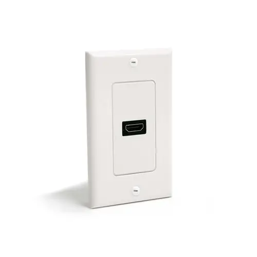 HDMIPLATE placa de pared y cubierta de interruptor Blanco - Imagen 1