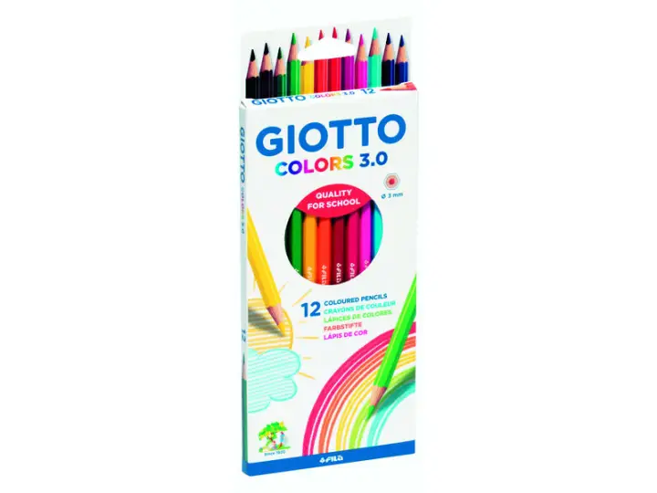 Estuche 12 lápices de colores mina Ø3,0mm. Colors 3.0 276600