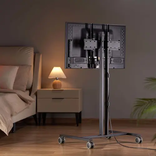 Soporte de Suelo ECO con Rueda para Monitor/Tv 35Kg de 32-55, Negro - Imagen 4