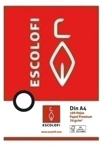 PAPEL ESCOLOFI A4 100h CD.8