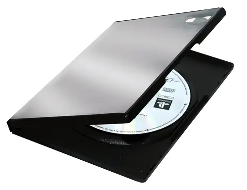 83357 funda para discos ópticos Funda de DVD 1 discos Negro - Imagen 1