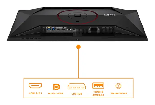 G4 Q27G4SDR pantalla para PC 67,3 cm (26.5") 2560 x 1440 Pixeles Quad HD QD-OLED Negro, Rojo - Imagen 4