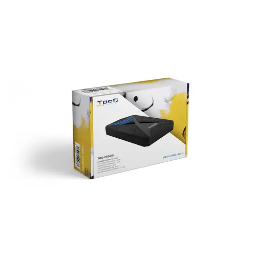 TQE-2550BL caja para disco duro externo Carcasa de disco duro/SSD Negro 2.5" - Imagen 6