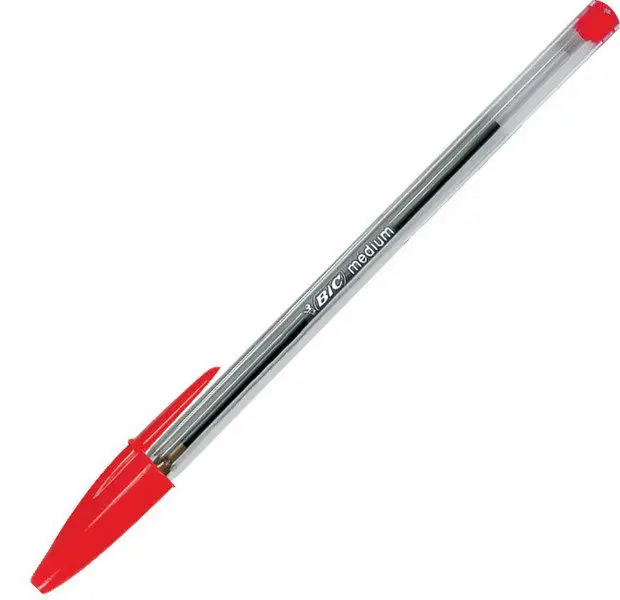 Cristal Medium Rojo Bolígrafo Medio 50 pieza(s) - Imagen 1