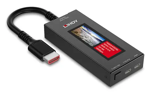 HDMI 8K60 Signal Analyzer Analizador de señales Negro - Imagen 1