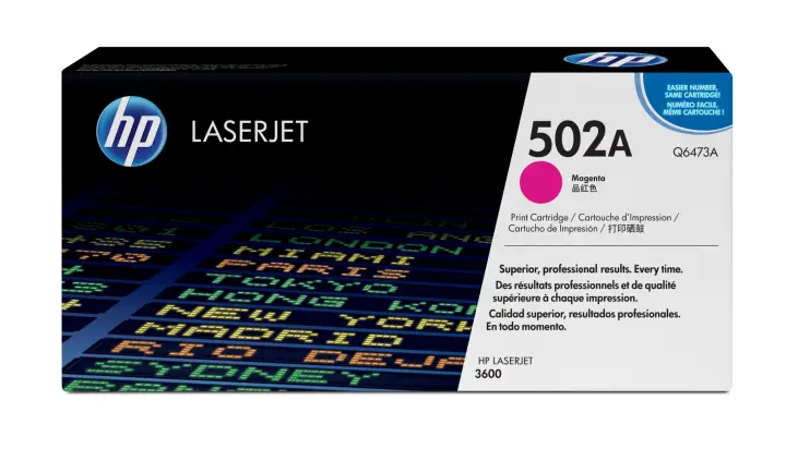 Cartucho de tóner original LaserJet 502A magenta