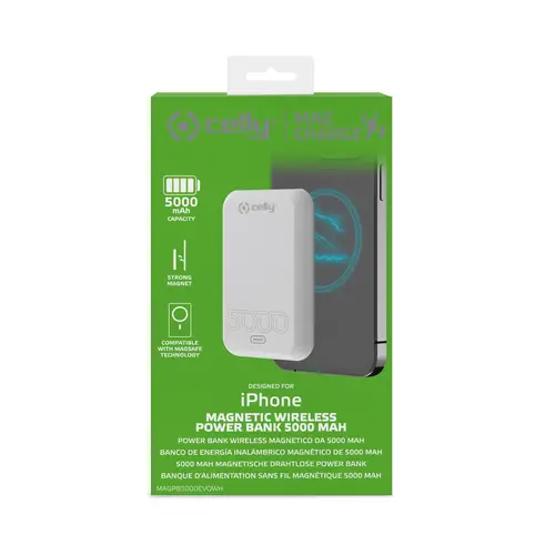 MAGPB5000EVOWH batería externa 5000 mAh Cargador inalámbrico Blanco - Imagen 4