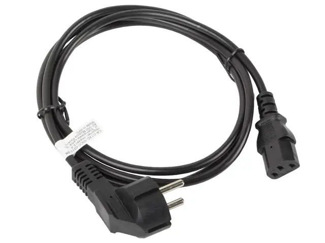 CA-C13C-10CC-0018-BK cable de transmisión Negro 1,8 m C13 acoplador CEE7/7