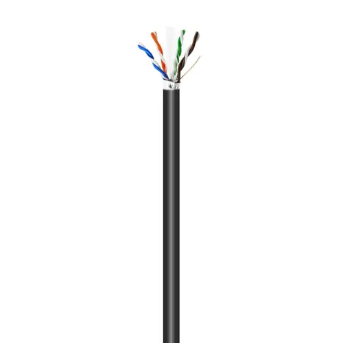 Cable de Red Exterior Impermeable RJ45 Cat.6 FTP Rigido AWG24, Negro, 305M - Imagen 2