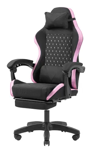 MGC-X Fabric Silla para videojuegos de PC Asiento acolchado Negro, Rosa - Imagen 5