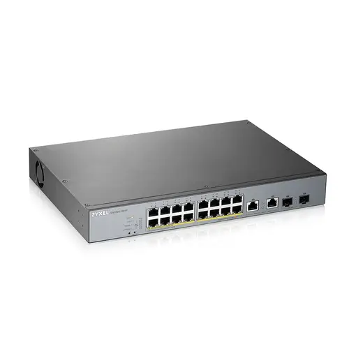 GS1350-18HP-EU0101F switch Gestionado L2 Gigabit Ethernet (10/100/1000) Energía sobre Ethernet (PoE) Gris - Imagen 1
