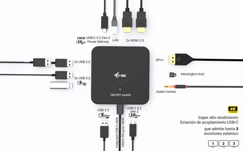 USB-C DP Dual HDMI Docking Station with Power Delivery 100 W - Imagen 5