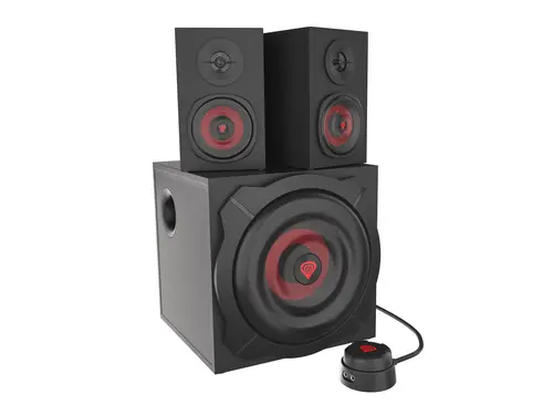 Helium 610BT conjunto de altavoces 60 W PC/ordenador portátil Negro, Rojo 2.1 canales De 2 vías 30 W Bluetooth - Imagen 2