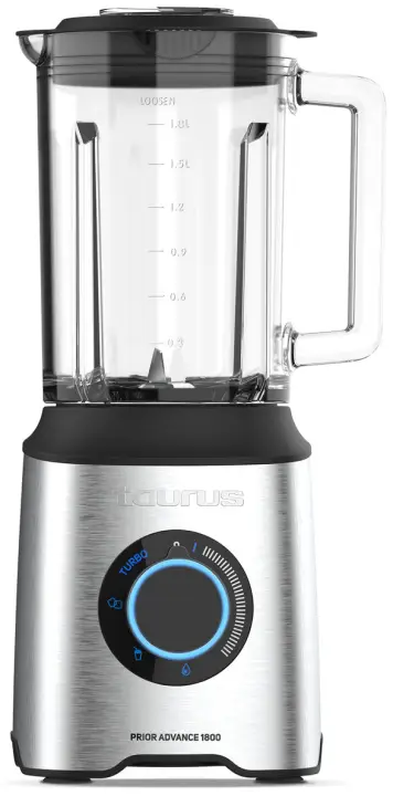 PRIOR ADVANCE 1800 2 L Batidora de vaso 1800 W Negro, Acero inoxidable, Transparente