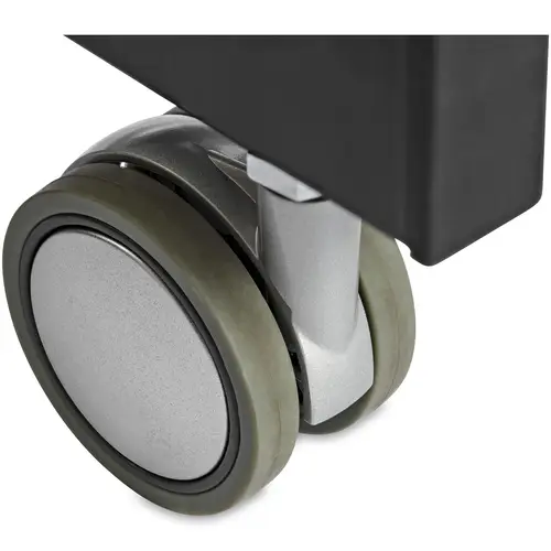 Escritorio Móvil de Pie - Carrito Mesa Portátil Ajustable de Pie Ergonómica con Ruedas - Estación de Trabajo Rodante para Ordenador o Portátil - con Ajuste de un Toque - para Profesores o Estudiantes - Imagen 4