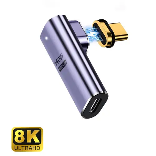EC1049 cambiador de género para cable USB-C Púrpura - Imagen 1