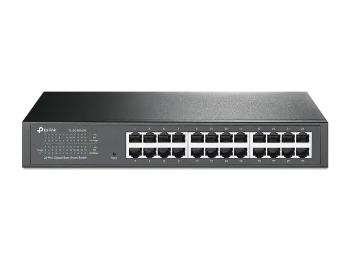TL-SG1024DE Gestionado L2 Gigabit Ethernet (10/100/1000) 1U Negro