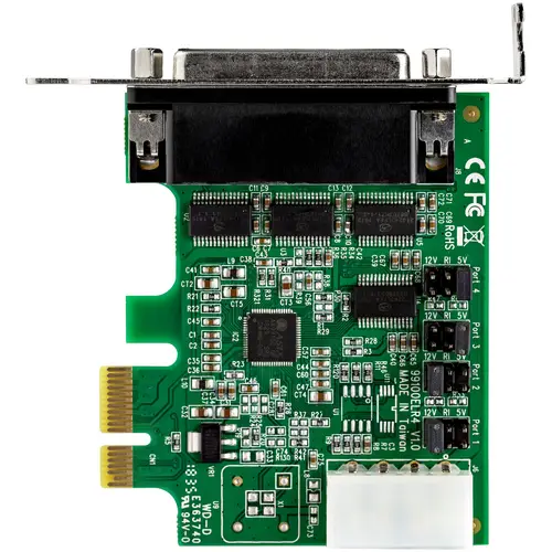 Tarjeta Adaptadora Serie PCI Express RS232 de 4 Puertos - Tarjeta Controladora Serie PCIe RS232 - PCIe a Serie DB9 - UART 16950 - Tarjeta de Perfil Bajo - Windows y Linux - Imagen 6