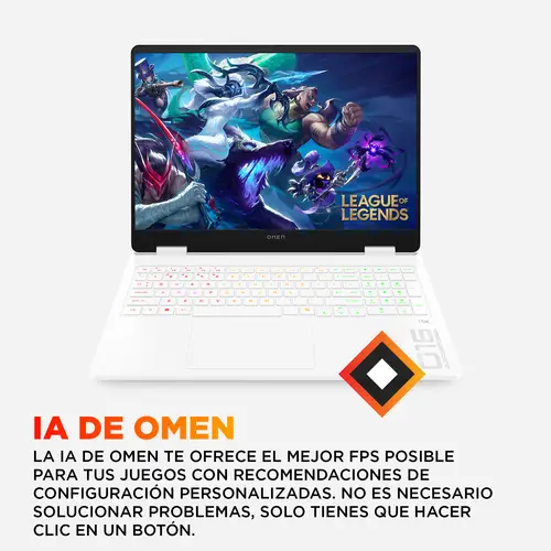 OMEN Gaming 16-am0046ns Intel® Core i9 i9-14900HX Portátil 40,6 cm (16") 2K 32 GB DDR5-SDRAM 1 TB SSD NVIDIA GeForce RTX 5060 Wi-Fi 6 (802.11ax) FreeDOS Blanco - Imagen 10