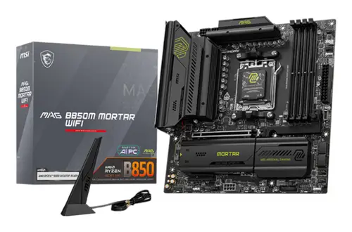 MAG B850M MORTAR WIFI placa base AMD B850 Zócalo AM5 micro ATX - Imagen 1