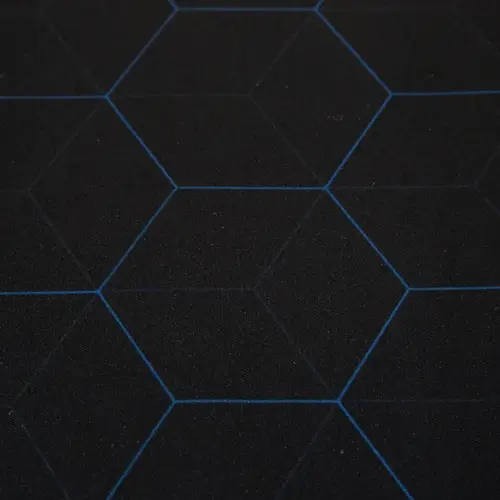 Hexa 1 Alfombrilla de ratón para juegos Negro, Azul - Imagen 3