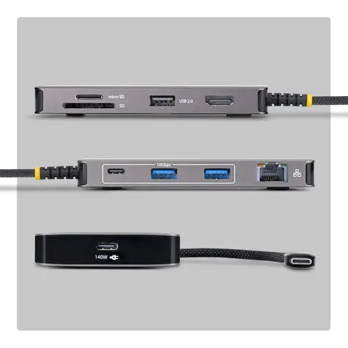 ADAPTADOR MULTIPUERTOS USB-C CABL HDMI 4K60HZ - 140W - USB 10GB - Imagen 2