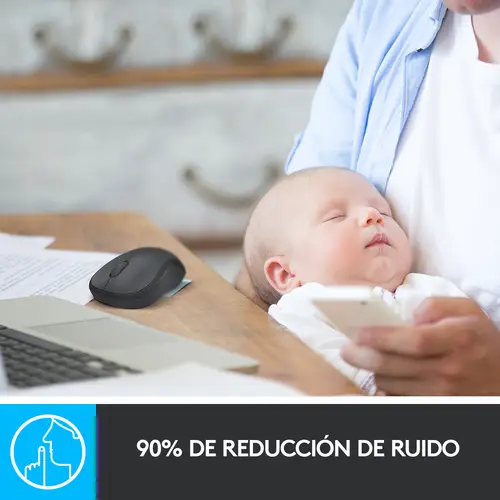 M220 Silent ratón Oficina Ambidextro RF inalámbrico Óptico 1000 DPI - Imagen 5