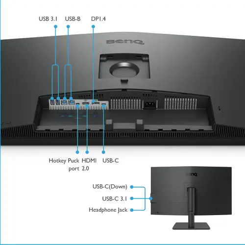 PD3205U pantalla para PC 80 cm (31.5") 3840 x 2160 Pixeles 4K Ultra HD LCD Negro - Imagen 4