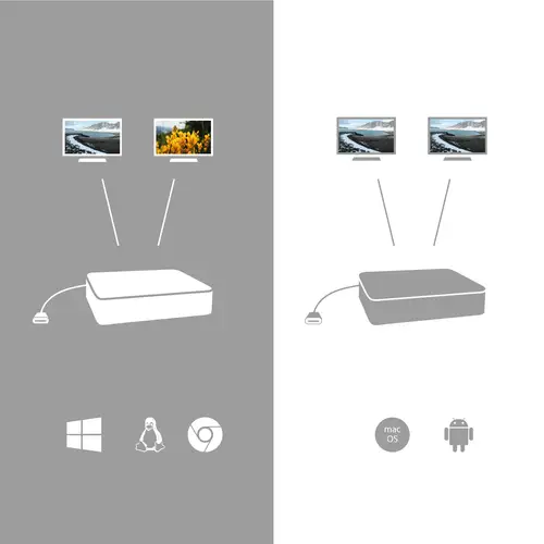 USB-C 3.1 Dual 4K DP Video Adapter - Imagen 8