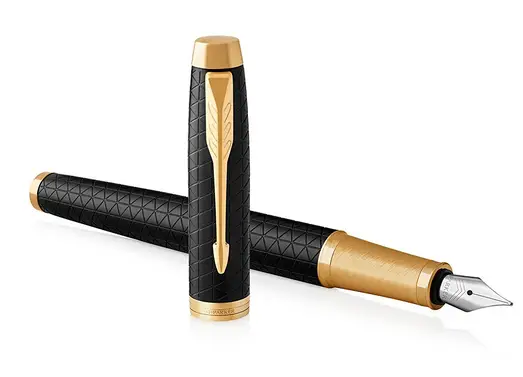 IM pluma estilográfica Sistema de carga por cartucho Negro, Oro ..