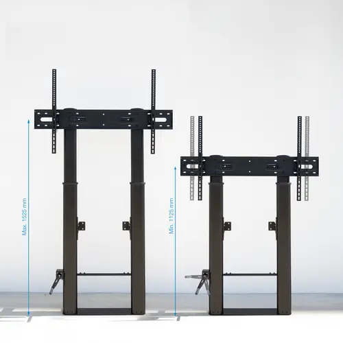Lottus Soporte de Suelo/Pared Fijo con Regulación de Altura para Pantallas 55"-100", Negro - Imagen 3