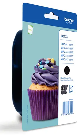 LC-123BKBP cartucho de tinta 1 pieza(s) Original Negro