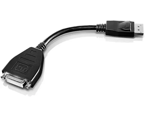 45J7915 adaptador de cable de vídeo 0,2 m DVI-D DisplayPort Negro - Imagen 1
