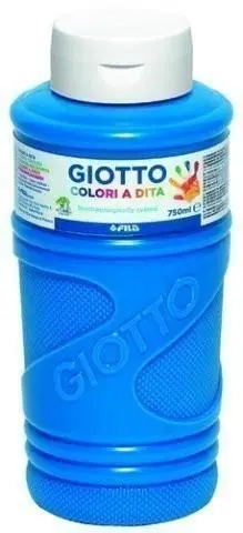 GIOTTO PINTURA DE DEDOS DE 750 ML COLOR AZUL CYAN