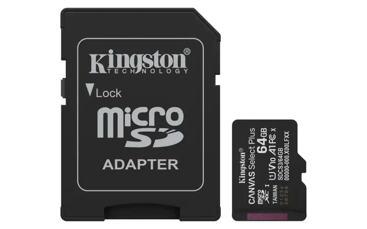 64GB microSDXC Canvas Select Plus Gen3 100MB/s A1 (Incluye adaptador de SD)