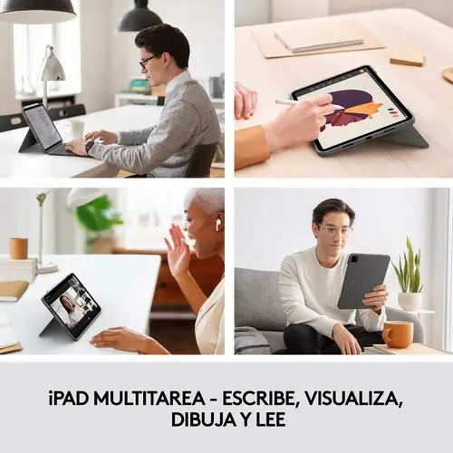 920-010145 teclado para móvil QWERTY Español Smart Connector Gris - Imagen 8