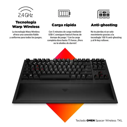 Teclado inalámbrico OMEN Spacer TKL - Imagen 7