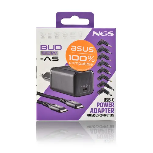 BUD 65W-AS Universal Negro Corriente alterna Carga rápida Interior - Imagen 15