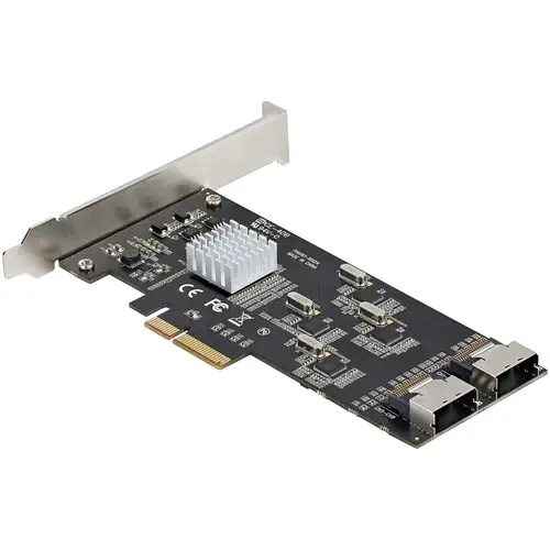 Tarjeta PCIe de 8 Puertos SATA - Tarjeta Adaptadora de Expansión PCI Express SATA con 4 Controladores de Host - Tarjeta Controladora PCIe SATA - SATA III - Imagen 7