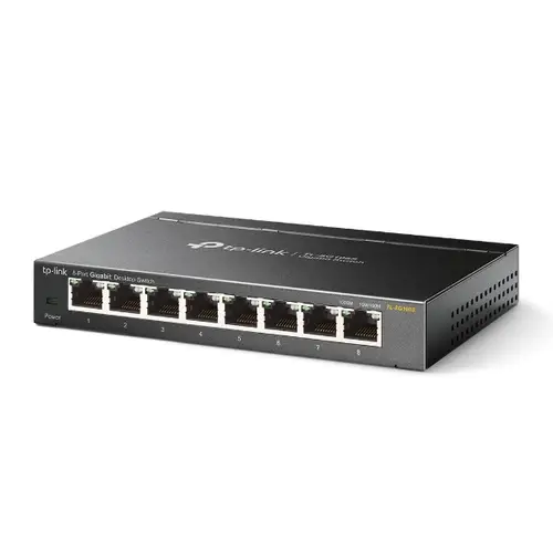 Omada TL-SG108S switch No administrado Gigabit Ethernet (10/100/1000) Negro - Imagen 1