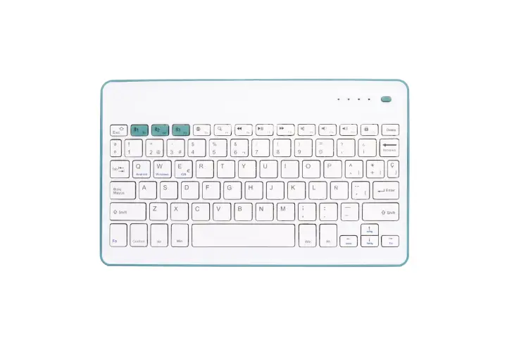 Wireless KB White + Blue