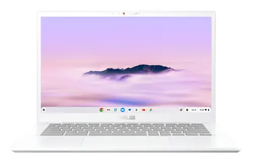 Chromebook Plus CX34 CX3402CVA-PQ1339 - Ordenador Portátil 14" Full HD (Intel Core 3 100U, 8GB RAM, 256GB UFS, Graphics, ChromeOS) Blanco Perla - Teclado QWERTY español - Imagen 1