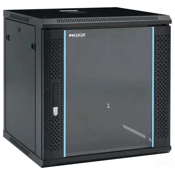 Rack mural 19" Pro 12U 600x600 Montado - PHO 3112