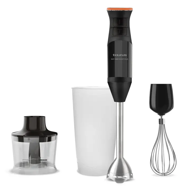 Bapi 1200 Rocket Plus 0,5 L Batidora de inmersión 1200 W Negro, Blanco