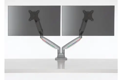 Brazo SmartFit® de altura ajustable con controles de un solo toque para dos monitores - Imagen 13