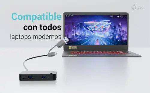 Universal KVM HUB 2x USB-C + 2x USB-A 3.0 - Imagen 6