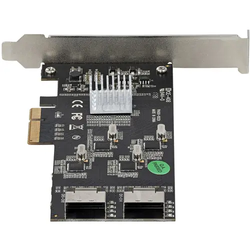 Tarjeta PCIe de 8 Puertos SATA - Tarjeta Adaptadora de Expansión PCI Express SATA con 4 Controladores de Host - Tarjeta Controladora PCIe SATA - SATA III - Imagen 5