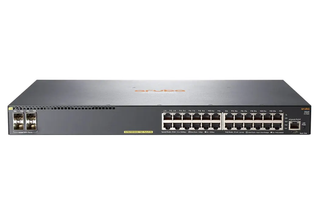 Aruba Networking Aruba 2540 24G PoE+ 4SFP+ Gestionado L2 Gigabit ..