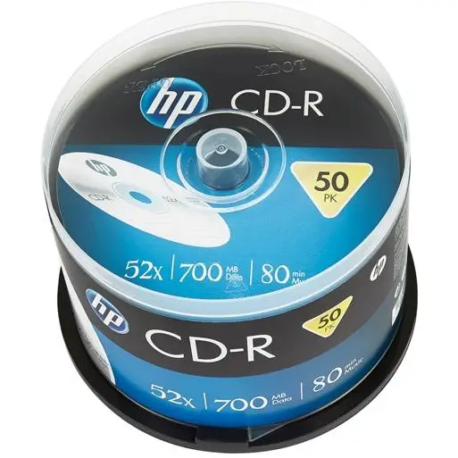 HP CDR80 52X 50PK SPINDLE HP 700MB