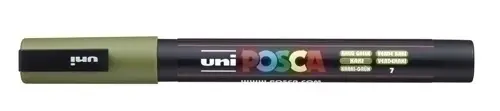 UNIBALL MARCADOR POSCA PC-3M PUNTA CÓNICA 0,9 - 1,3 MM VERDE KAKI